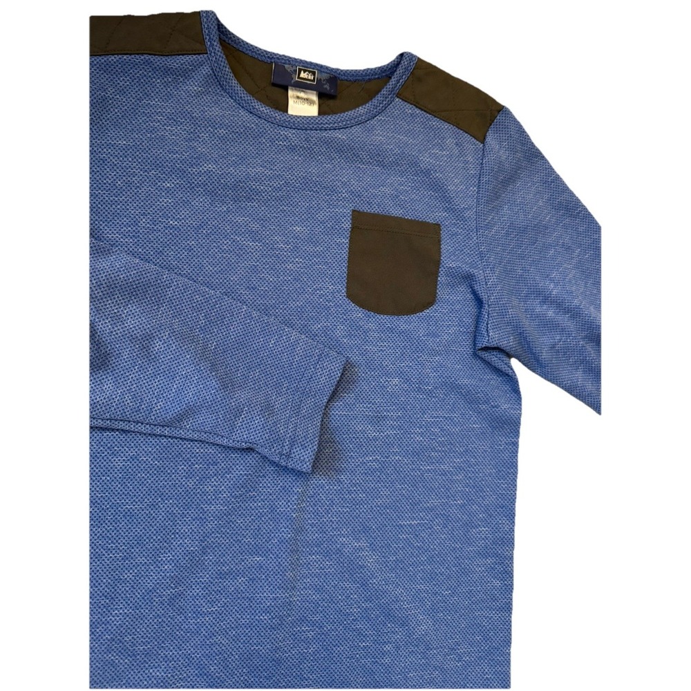REI Kids Top Boys (size 10-12) Long Sleeve Blue Casual‎ Outdoors